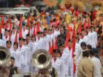 Kirab Budaya Meriah Menyambut Prabowo-Gibran saat Mendaftar ke KPU