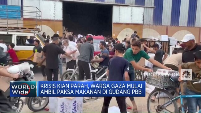 Krisis Parah: Warga Gaza Terpaksa Mengambil Makanan dari Gudang PBB