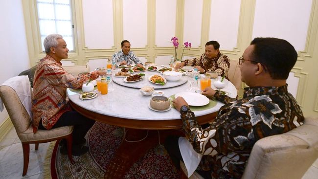 Rahasia Terbongkar! Alasan Sebenarnya Jokowi Mengajak Tiga Capres Makan