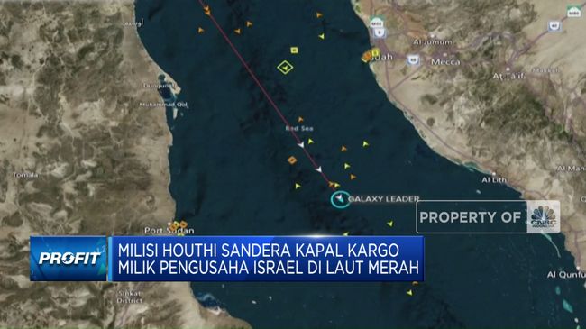 Kelompok Houthi Menyandera Kapal Kargo yang Dimiliki oleh Pengusaha Israel