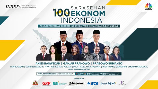 Capres-Cawapres Bersiap untuk Bertukar Gagasan di Sarasehan 100 Ekonom tahun 2023