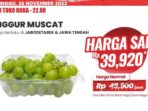 Besok ada Diskon Besar untuk Anggur Muscat di Transmart, Jangan Lewatkan!