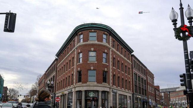 Bendera Palestina Berkibar Megah di Langit Kampus Harvard