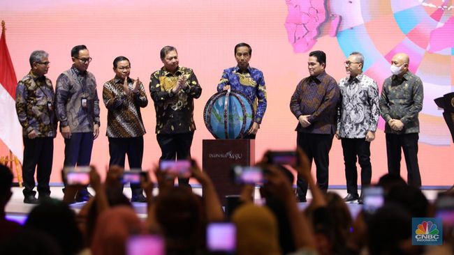 Jokowi Meresmikan UMKM Expo BRILIANPRENEUR di Jakarta