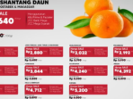 Jeruk Shantang Daun Dijual dengan Harga Terjangkau di Transmart, Hanya Rp 4.550