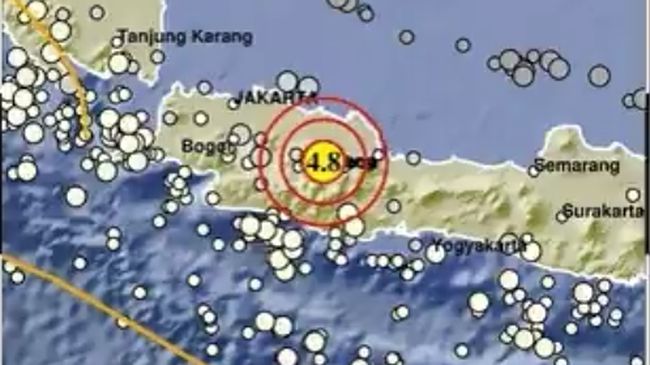 Gempa Berkekuatan M4,4 Kembali Mengguncang Sumedang Malam Ini