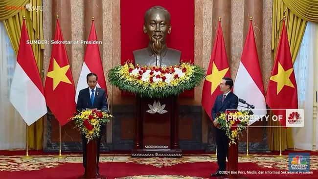 Jokowi Berdiskusi dengan Vo Van Thuong untuk Peningkatan Kerja Sama RI-Vietnam di Bidang Pangan dan Energi Terbarukan