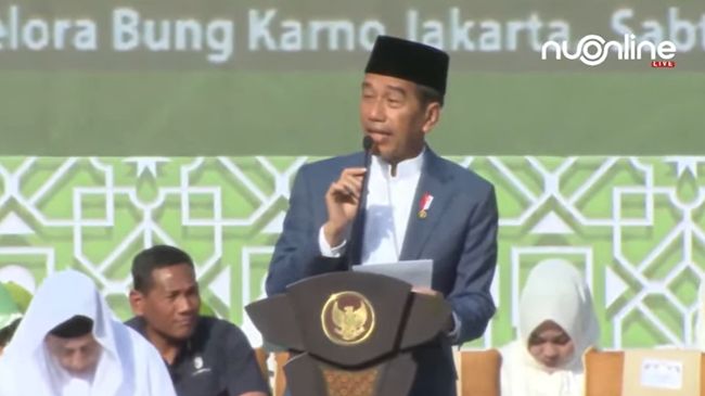 Perayaan Harlah Muslimat NU Di Hadiri Jokowi, Presiden Bersyukur Indonesia Tidak Memerlukan Bantuan IMF