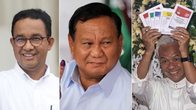 Ragam Pernyataan Anies, Ganjar, Prabowo mengenai Hasil Quick Count Pemilu Presiden