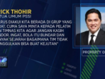 Timnas Indonesia Berada di Grup Yang Sulit. Erick Thohir Minta untuk Tetap Semangat.