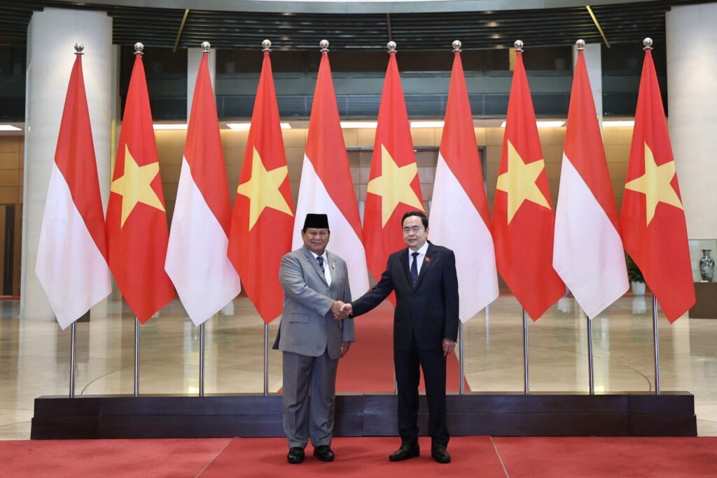 Prabowo Subianto Holds Discussions with Vietnam’s National Assembly Chair on Potential Cooperation