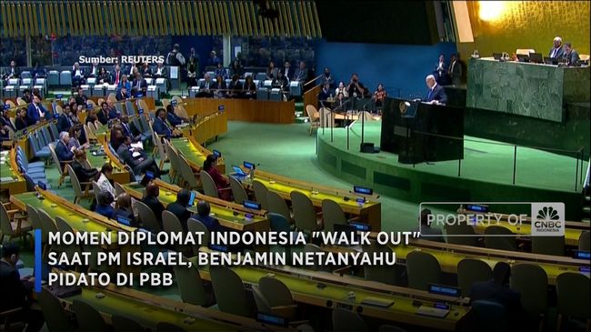 Diplomat RI Keluar Saat Netanyahu Berpidato di PBB