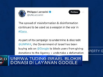 UNRWA Menuduh Israel Menghalangi Donasi pada Layanan Google