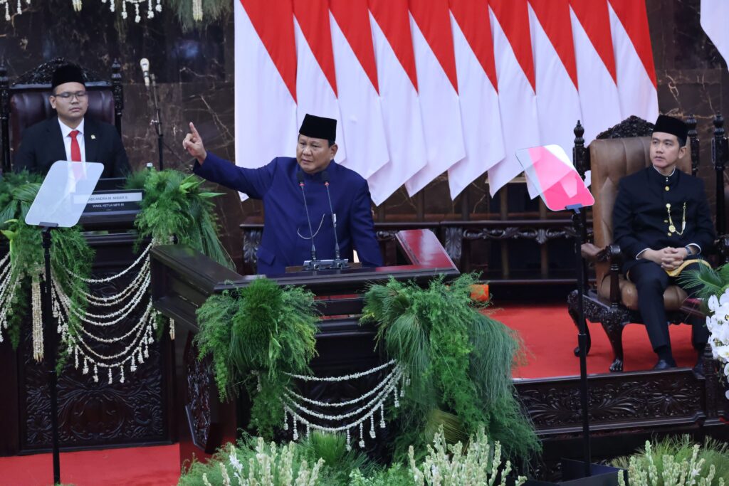 Plenary Session of the People’s Consultative Assembly (MPR) of the Republic of Indonesia for the Inauguration of the President and Vice President-Elect for the 2024-2029 Term in Jakarta on October 20, 2024